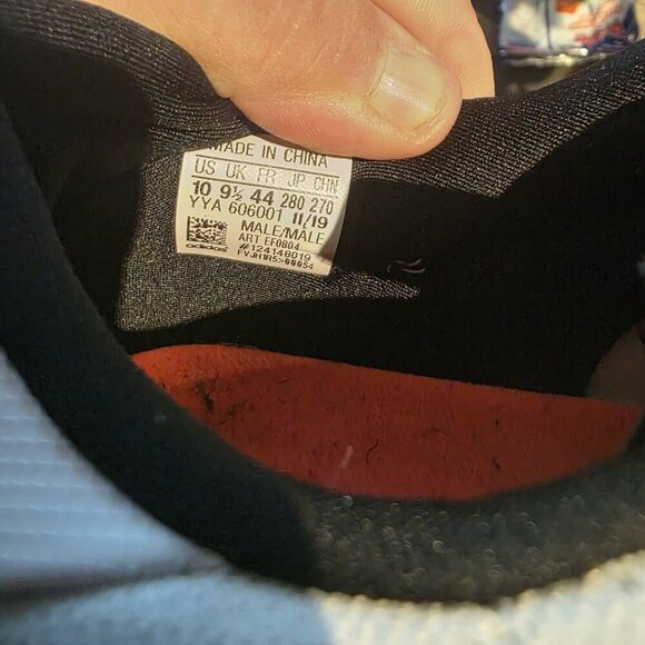 Mens 10 Adidas SL20 Japanese Calligraphy Running Shoes EF0804 Black White 2020 - Picture 10 of 10